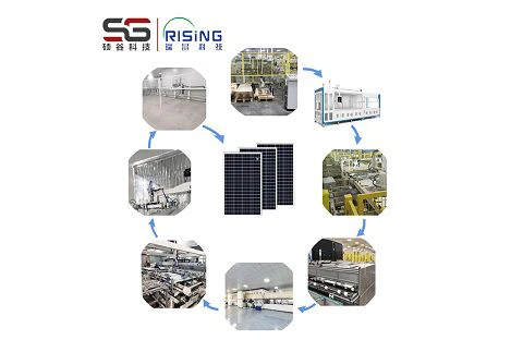 Solar panel production line